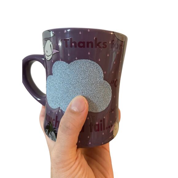 Disney Parks ‘Eeyore’ Purple 3D Textured Coffee Mug Thanks For Noticing Me - Picture 6 of 6